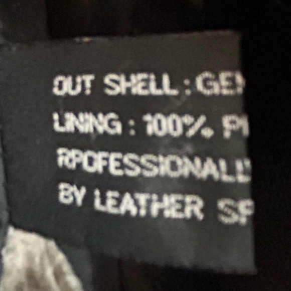 LEATHER WORLD MENS VINTAGE JACKET SIZE XXL BUTTON FRONT - Picture 7 of 8